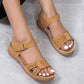 Summer Wedges Roman Sandals For Women Casual Hollow Velcro-design Beach Shoes