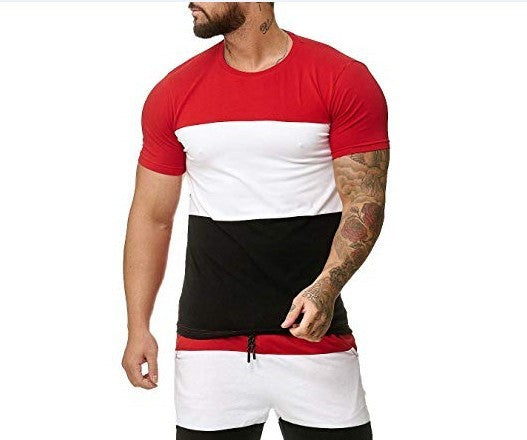 Outdoor Sports and Leisure Color Matching T Sleeve Men