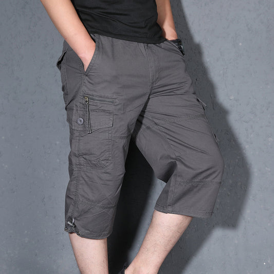 Thin Loose Shorts Cropped Trousers For Men Casual Pants