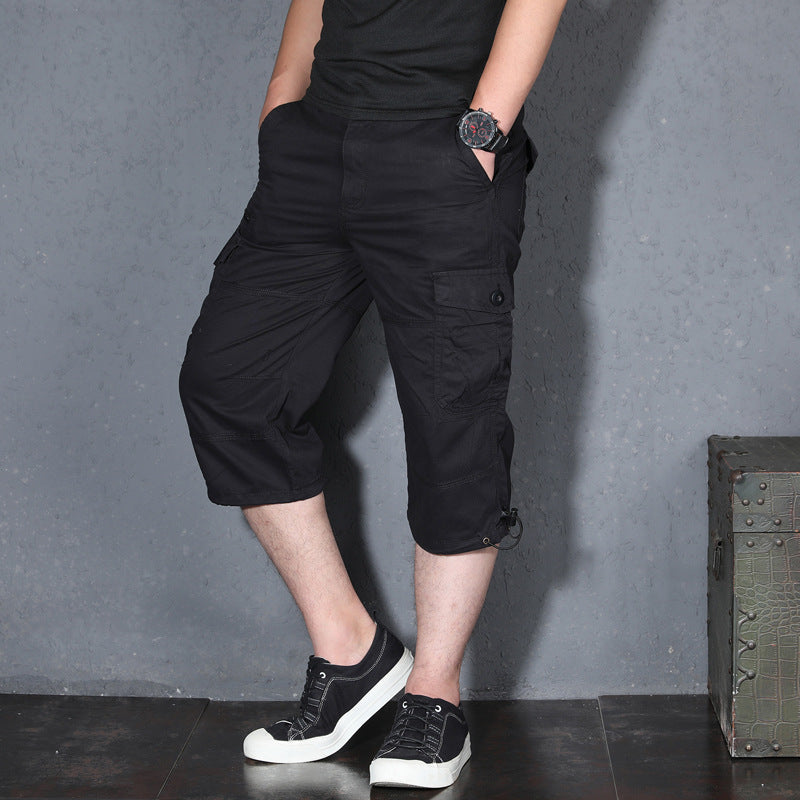 Thin Loose Shorts Cropped Trousers For Men Casual Pants