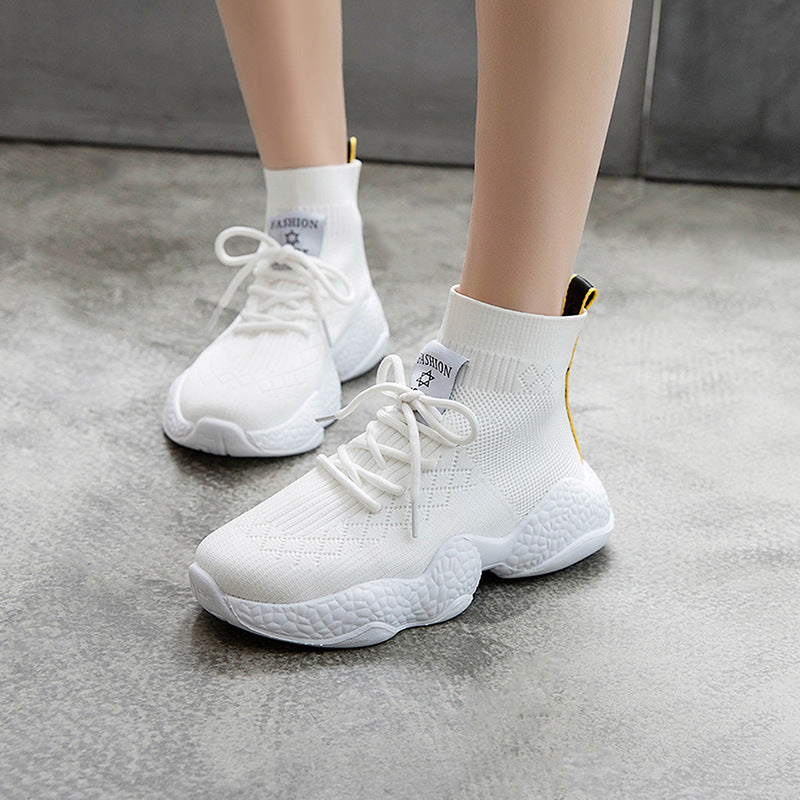 Little white shoes women summer new wild Korean autumn thick-soled casual shoes mesh breathable increased sports shoes