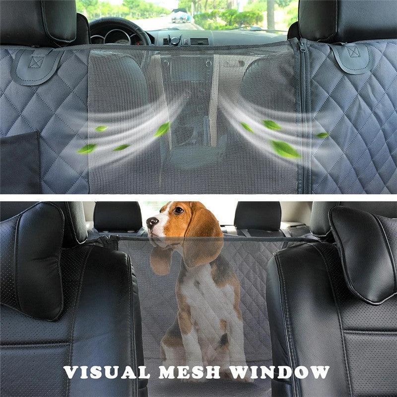 Grey Mesh Waterproof Pet Mat Quilted Cotton Dog Car Mat