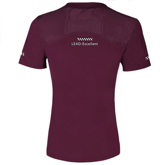 Camiseta deportiva de manga corta para mujer