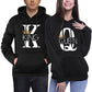 Couple Sweater KING QUEEN Crown Hoodie