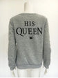 English letter printing couple sweater sweater