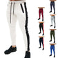 Sports Casual Multicolor Skinny Pants Close-fitting Stretch Lace-up