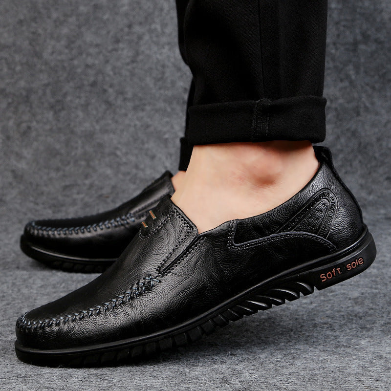 Men's soft sole casual leather shoes