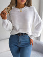 Casual Solid Color Pullover Sweater Women