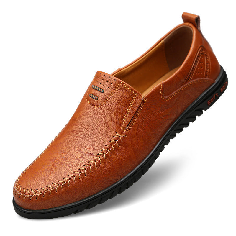Men's soft sole casual leather shoes