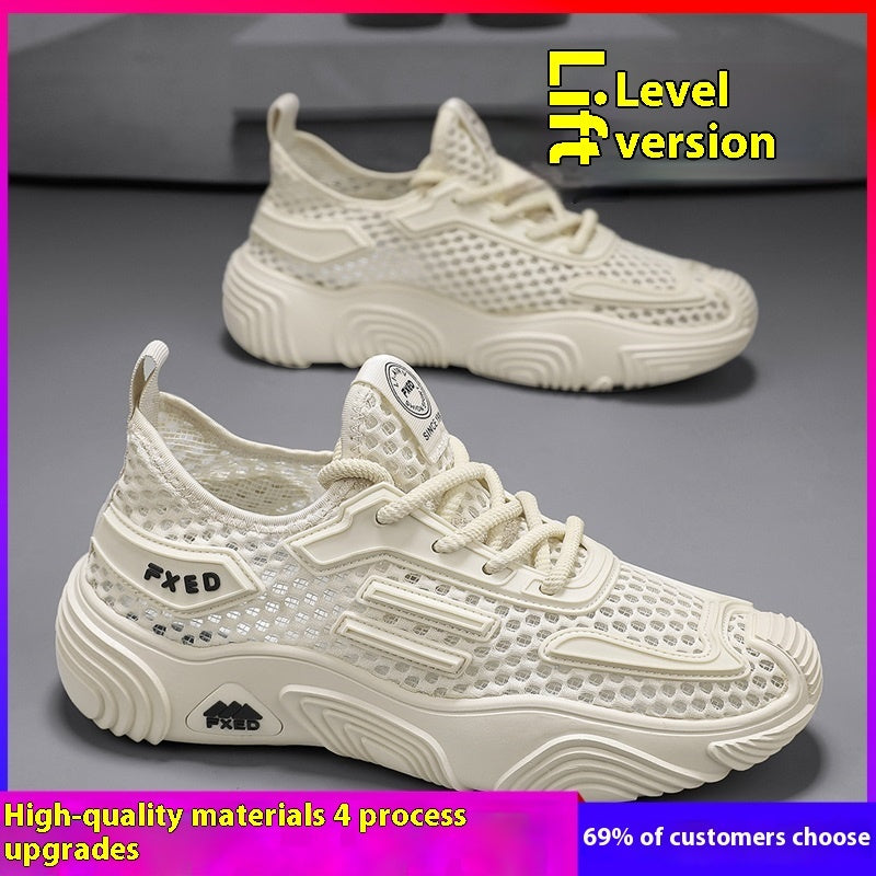 Men's Shoes Breathable Hollowed Casual Conditioning Slippers Deodorant Sneakers
