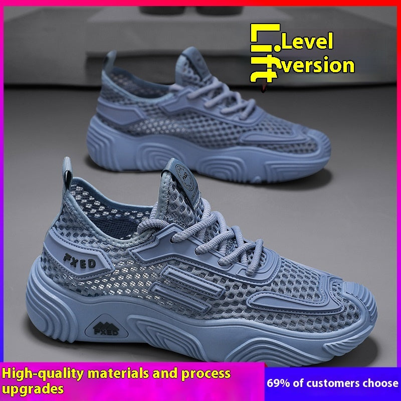 Men's Shoes Breathable Hollowed Casual Conditioning Slippers Deodorant Sneakers