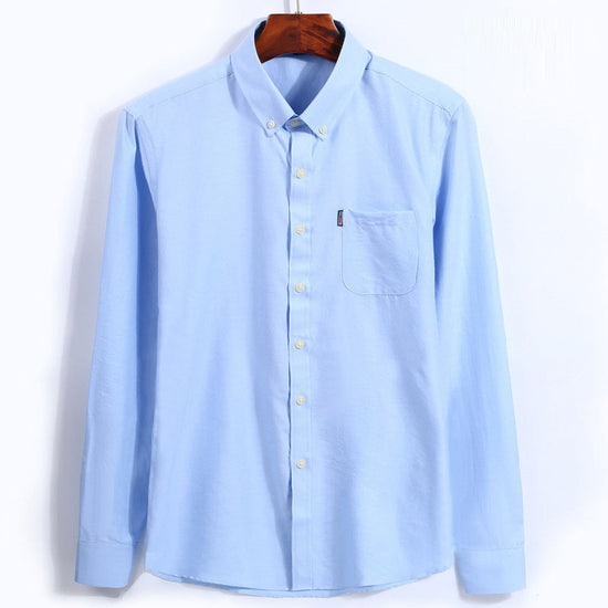 New Autumn And Winter Plus Size Oxford Shirt Men&