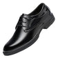 Zapatos de cuero de negocios para hombres Zapatos casuales negros de piel de vaca genuina para hombres Zapatos formales de moda coreana