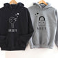 Lock And Key Couple Hooded Pocket Sweatshirt