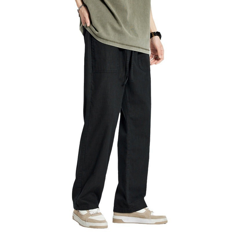 New Ramie Fabric Casual Pants For Men