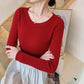 Long Sleeve All-matching Slim Fit Skinny Knitted Top