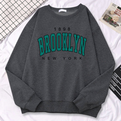 Autumn Kawaii Womens Sweatshirts 1898 Brooklyn