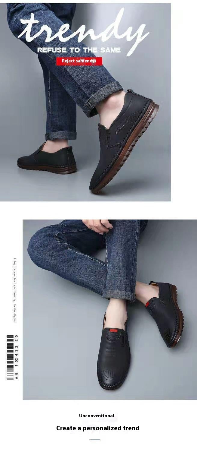 Men's Versatile Casual Soft Leather Shoes